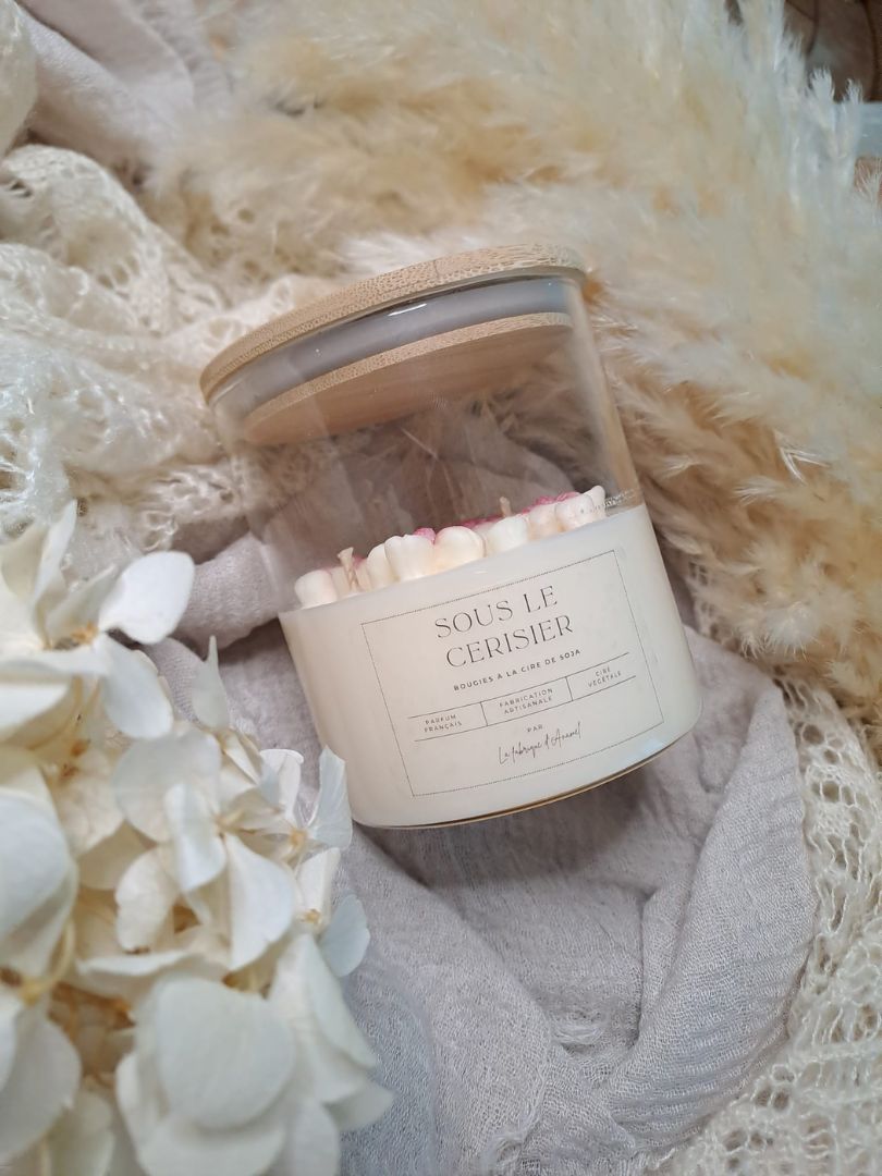 Grande bougie - Sous le cerisier (Cerise noire)