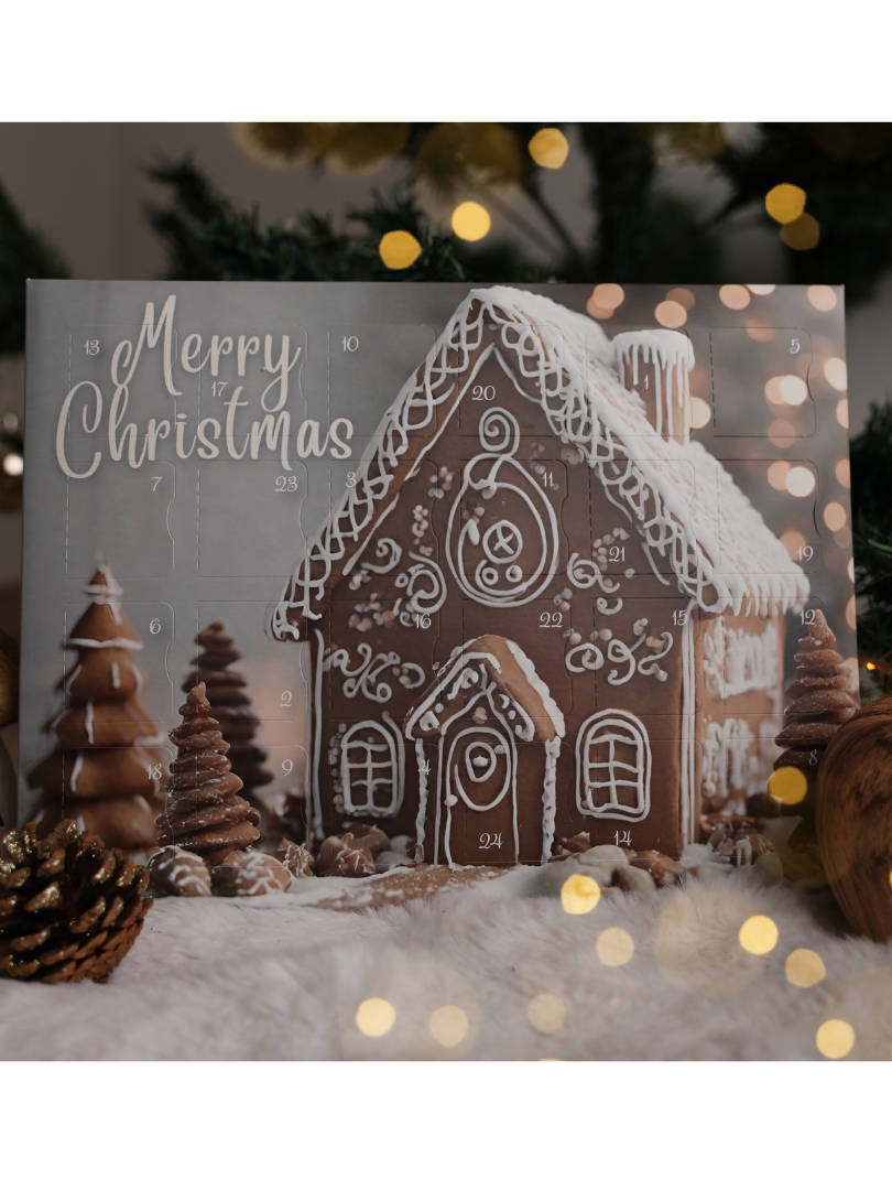 Calendrier de l'avent maison de pain d'épices